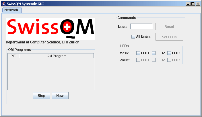 Network Tab of SwissQM Bytecode Assembly Interface